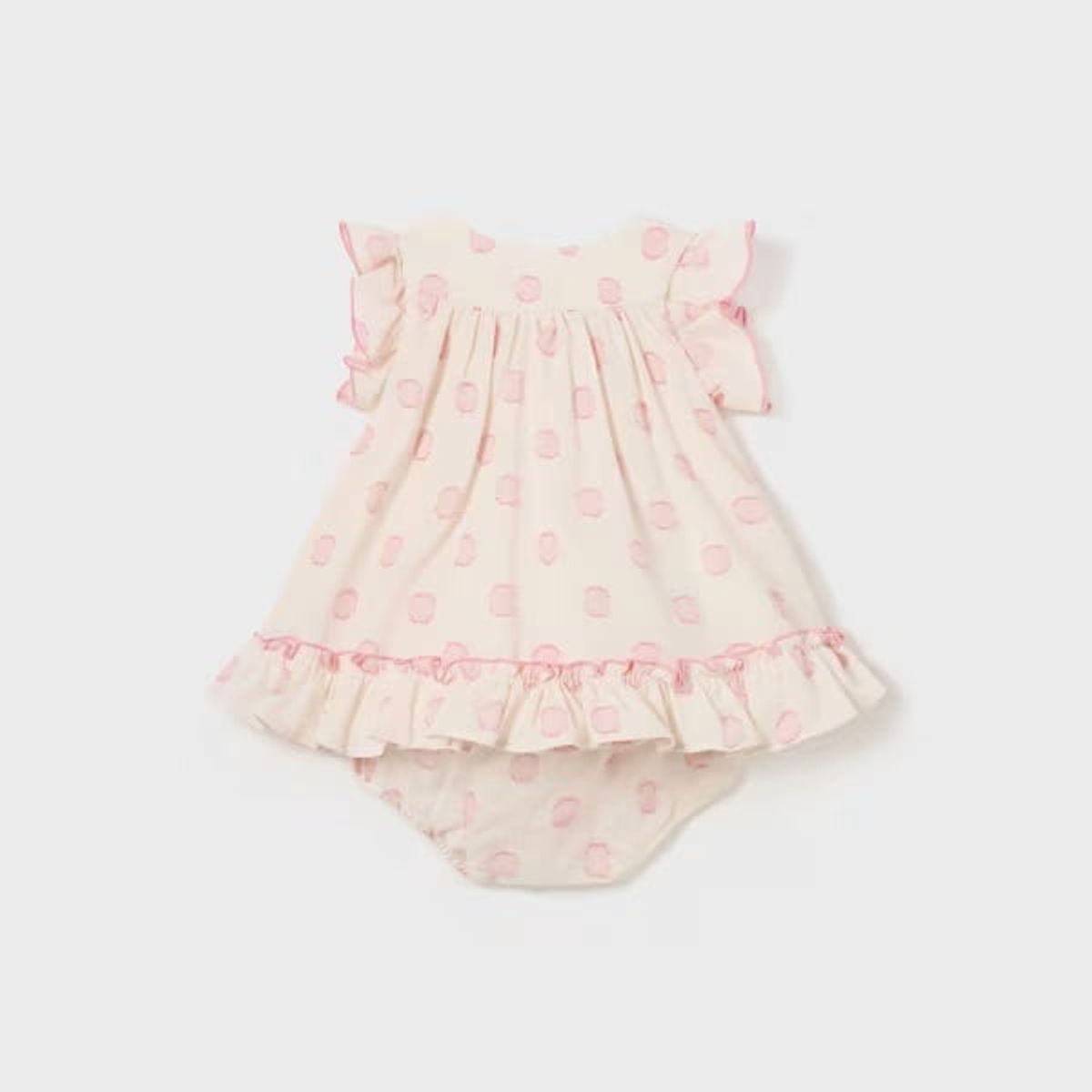 MAYORAL - Vestido jacquard Better cotton recién nacido