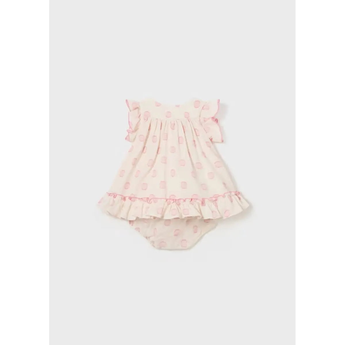 MAYORAL - Vestido jacquard Better cotton recién nacido