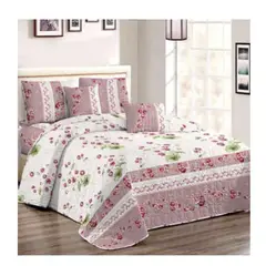 COMPRAPO - Cubrecama Quilt Liviano 2 Pzas Mod Sueños Florales + Fundas
