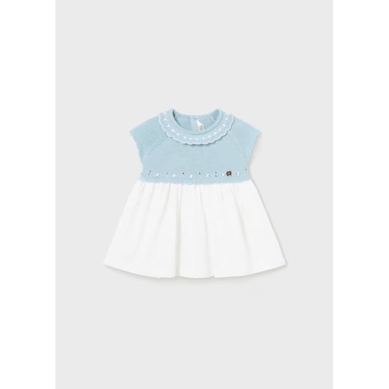 MAYORAL - Vestido combinado Better Cotton recién nacido