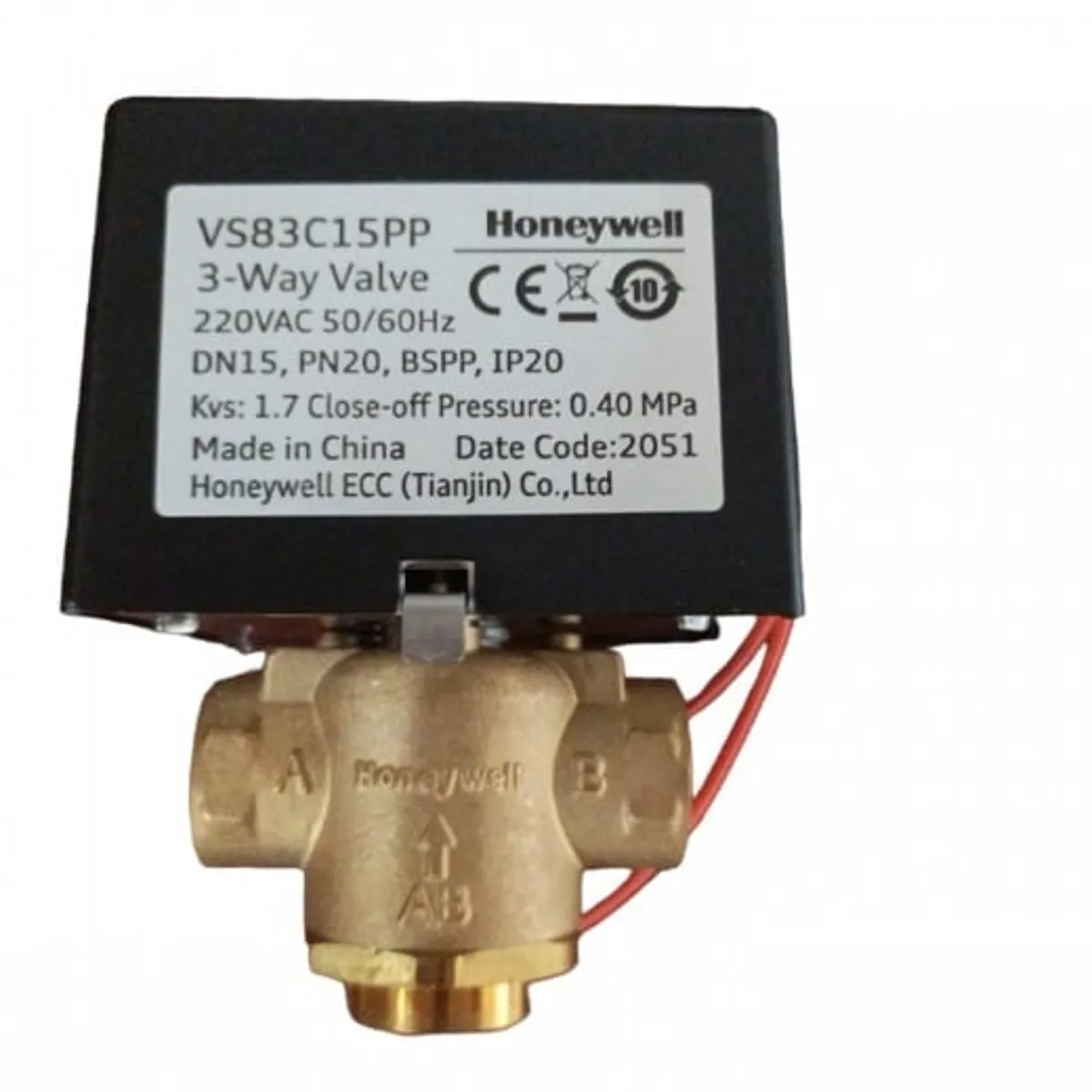 HONEYWELL - VALVULA FAN COIL 3 VÍAS 3/4" - BSPP - 220V HONEYWELL