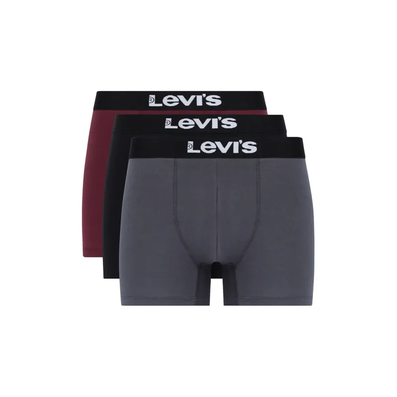 LEVIS - Boxer Hombre Brief Liso 3 Pack Multicolor Levis