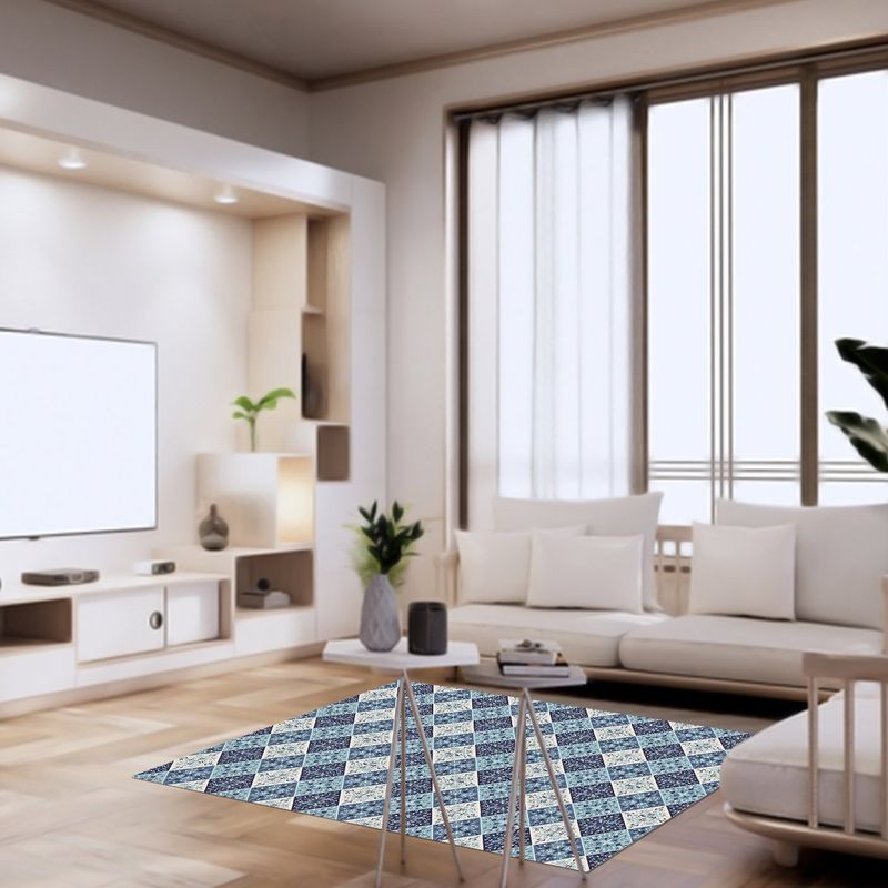 DAVANTI - Alfombra Vinilica Blue Tile 76X91Cm