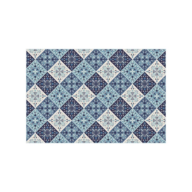 DAVANTI - Alfombra Vinilica Blue Tile 61X152Cm
