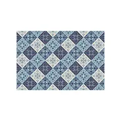 DAVANTI - Alfombra Vinilica Blue Tile 61X152Cm