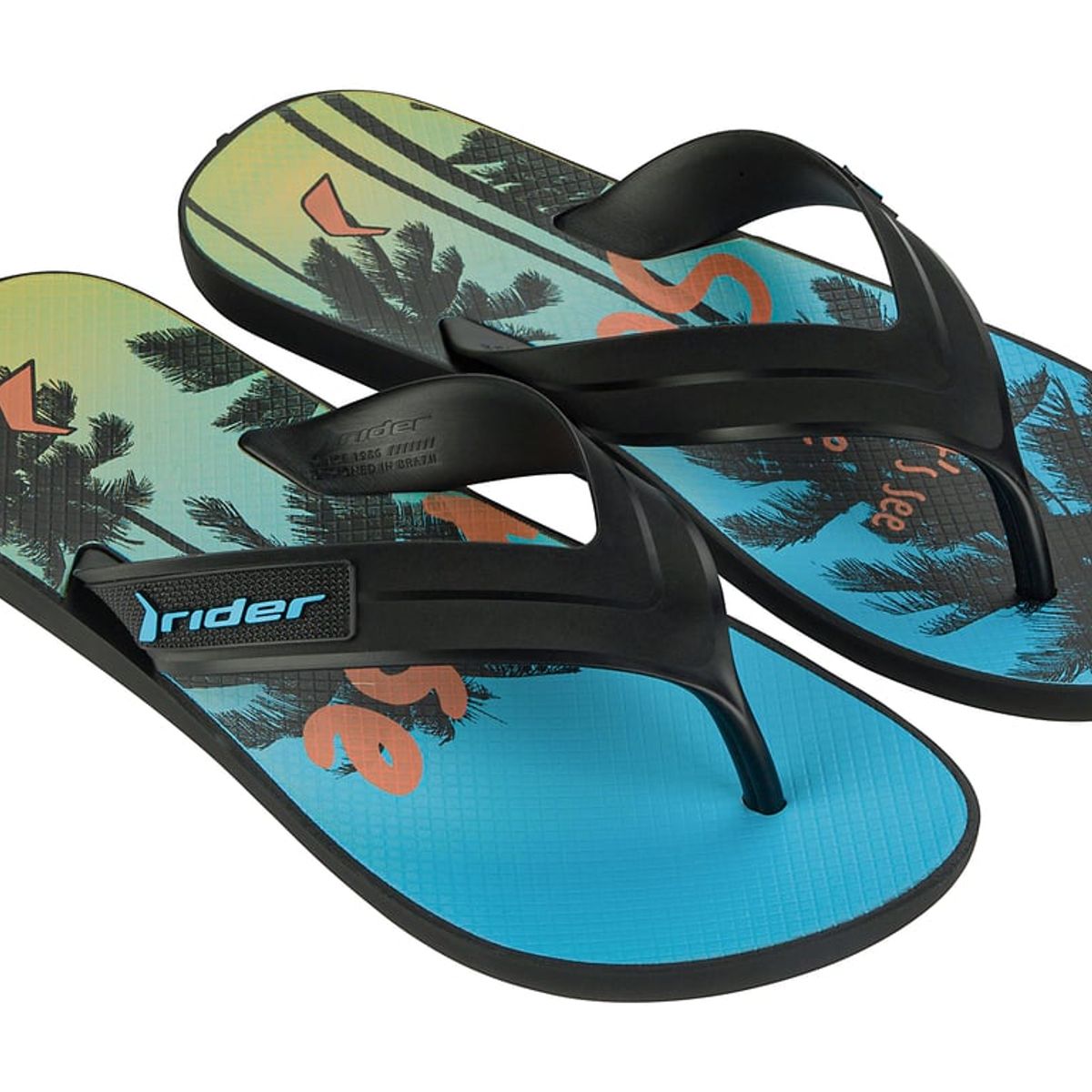 RIDER - Sandalia Hombre Negro Strike Rider