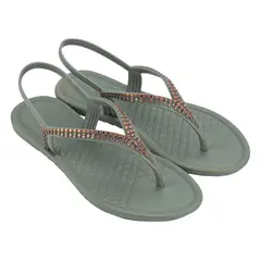 GRENDHA - Sandalia Mujer Verde Brilha