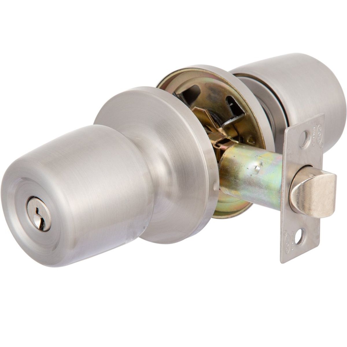 POLI - Cerradura Tubular Pomo 8000 Antibacterial Of/Dormitorio