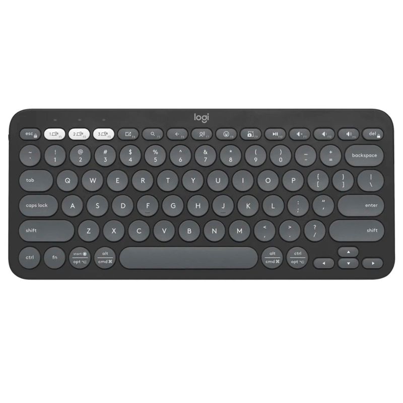 LOGITECH - Teclado Inalámbrico Bluetooth En Español Pebble K380S Negro.