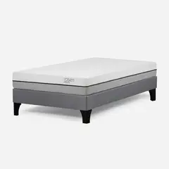 ROSEN - Cama Europea Pratta 1,5 Plazas Pata Madera 105x200 cm