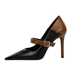 SHANDIAN - Zapato Formal Mujer Negro