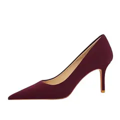 SHANDIAN - Zapato Formal Mujer Rojo