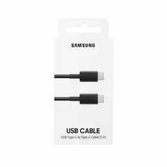 GENERICO - Cable Samsung Tipo-C A Tipo-C 5A Negro Alternativo