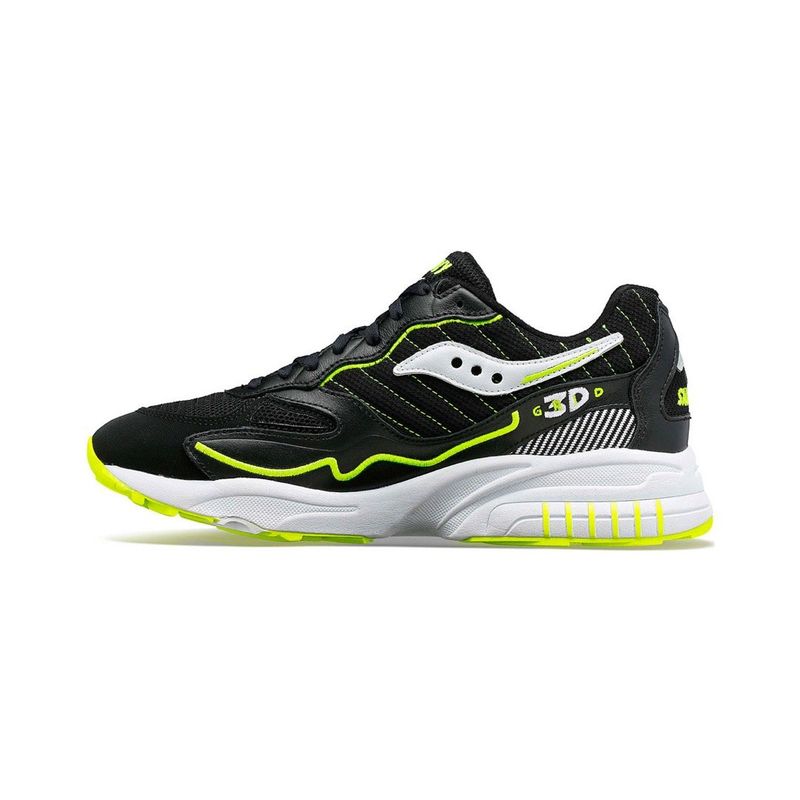 SAUCONY - Zapatilla Saucony 3D Grid Hurricane Hombre Black/White