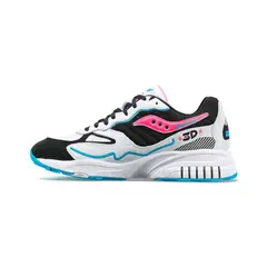 SAUCONY - Zapatilla 3D Grid Hurricane Hombre White/Black/Pink