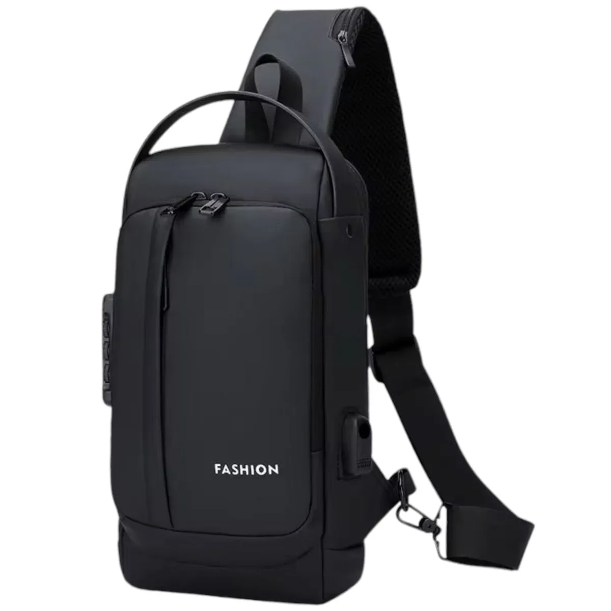 GENERICO - Bolso De Pecho Antirrobo Para Hombre y Mujer Bandolera De Carga USB