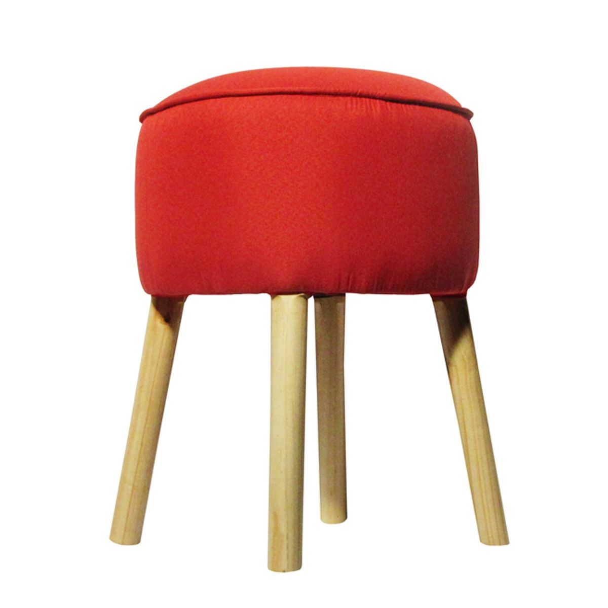 GENERICO - Pouf Jim Rojo 50x40x40 cm Máxima Design