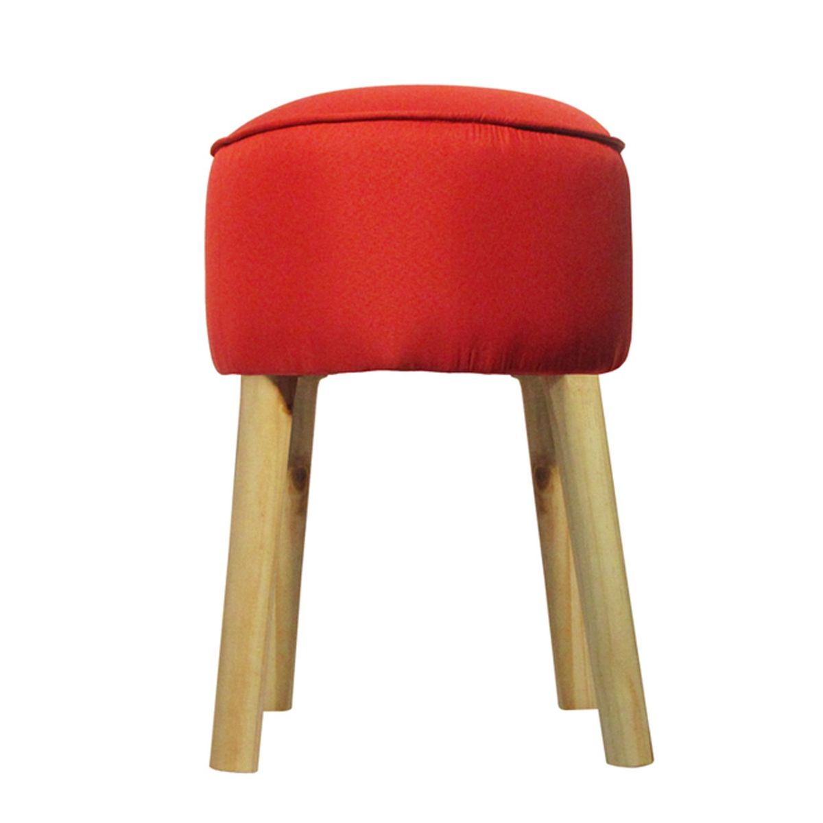 GENERICO - Pouf Jim Rojo 50x40x40 cm Máxima Design