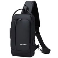 Bolso De Pecho Antirrobo Para Hombre y Mujer Bandolera De Carga USB