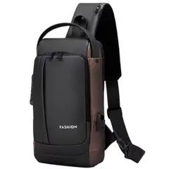 GENERICO - Bolso De Pecho Antirrobo Para Hombre y Mujer Bandolera De Carga USB