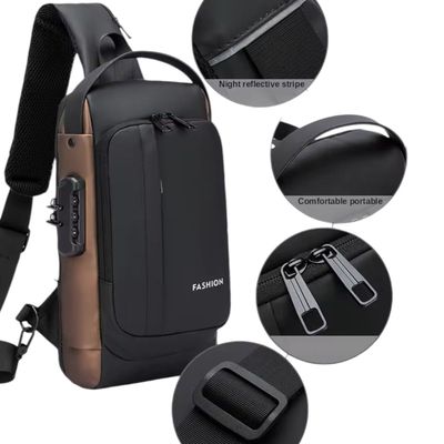 Imagen 2 del producto Bolso De Pecho Antirrobo Para Hombre y Mujer Bandolera De Carga USB