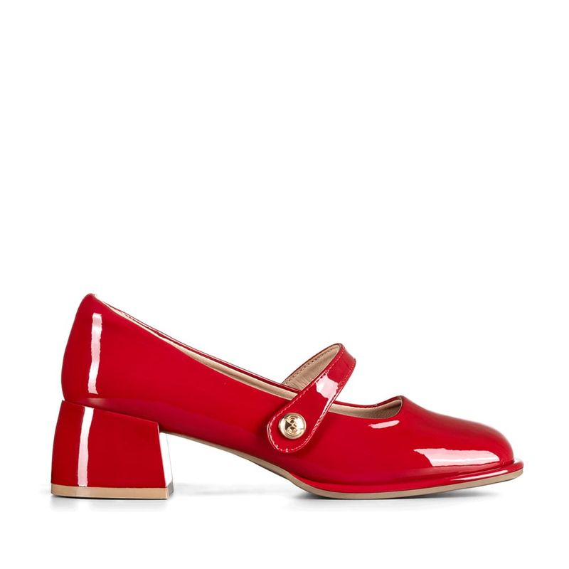 WEIDE - Zapato Mary Jane Burdeo Charol Elegante Mujer Weide YL56