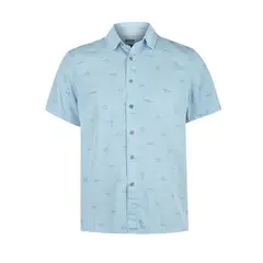 ROCKFORD - Camisa Tencel Azul Tencelprint Hombre