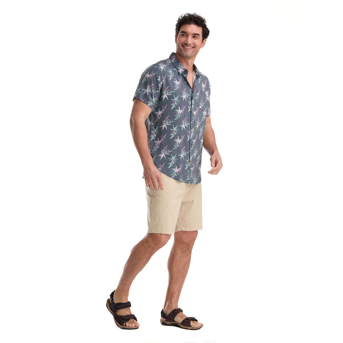 PANAMA JACK - Camisa Guayabera Hombre Gris Panama Jack