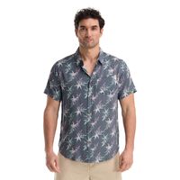 Camisa Guayabera Hombre Gris