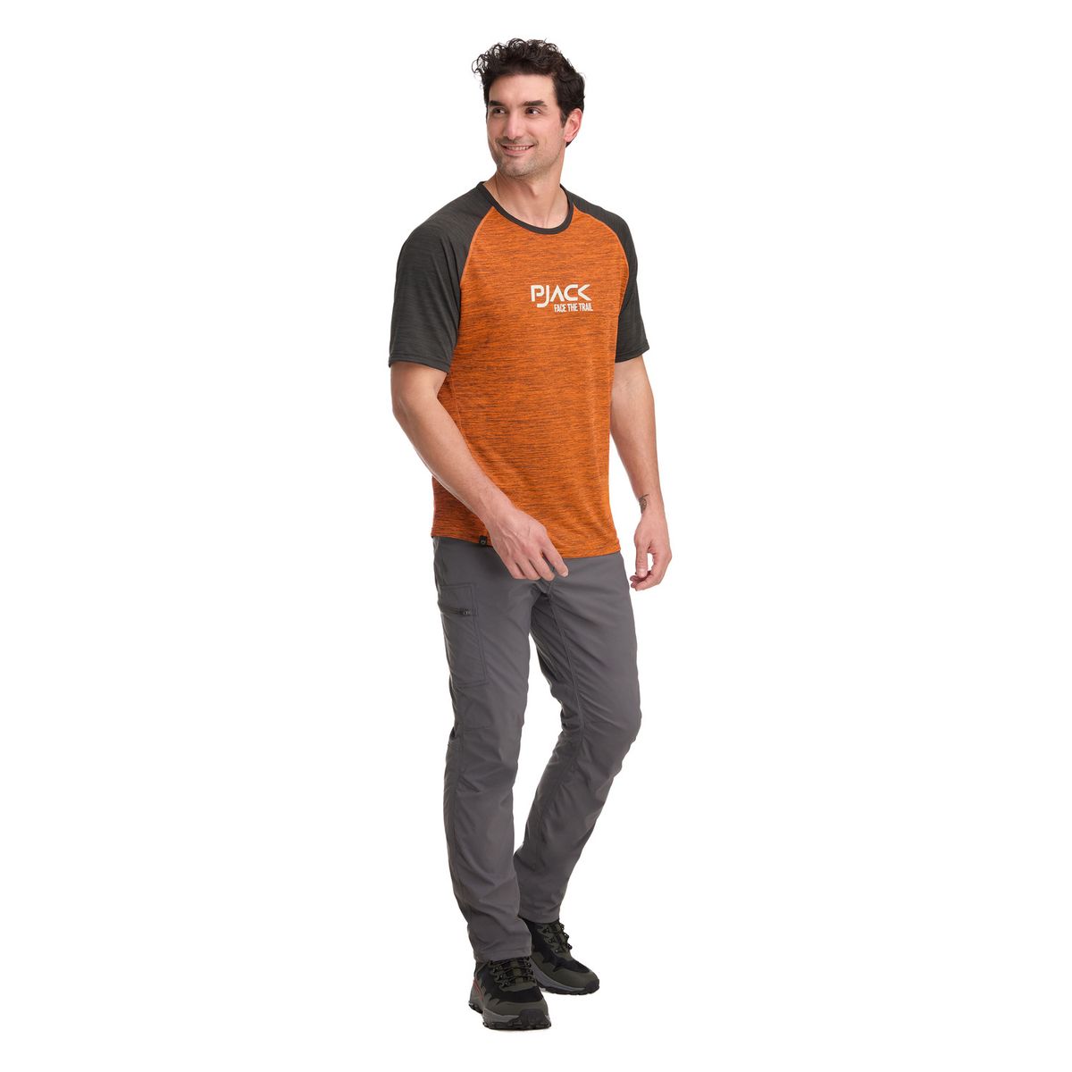 PANAMA JACK - Polera Deportiva Hombe Naranjo Panama Jack