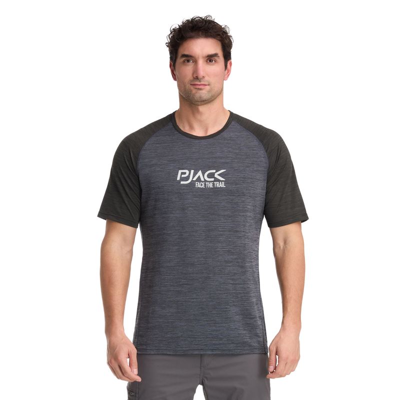 PANAMA JACK - Polera Deportiva Hombe Gris Panama Jack