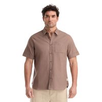 Camisa manga corta Caqui Hombre