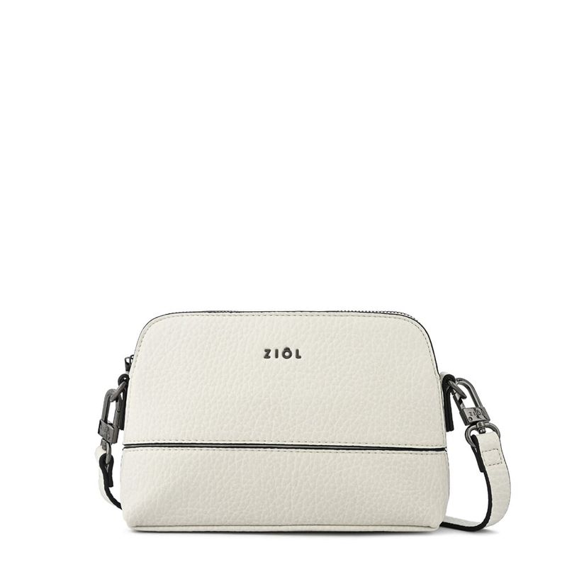 ZIOL - Cartera bandolera pequeña yara blanco crudo