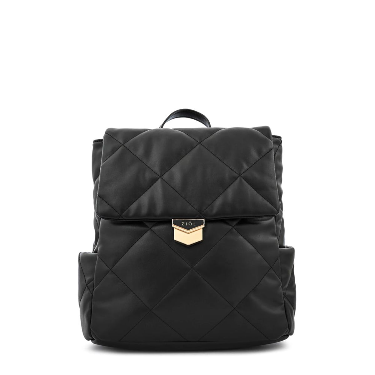 ZIOL - Mochila con tapa liesel mediana negro