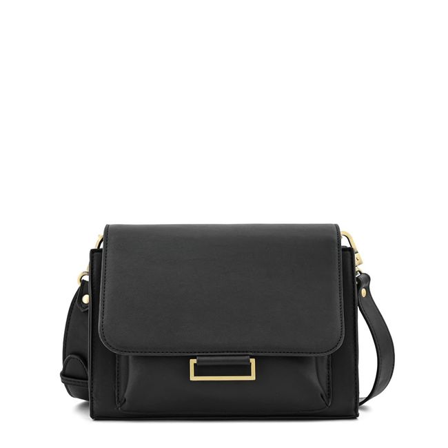 ZIOL - Cartera bandolera con tapa pequeña tesea negro especial