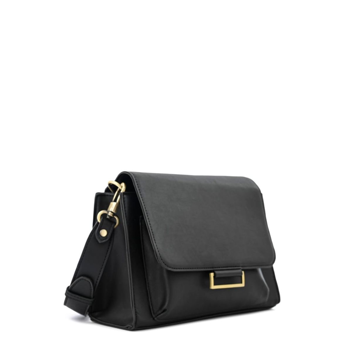 ZIOL - Cartera bandolera con tapa pequeña tesea negro especial