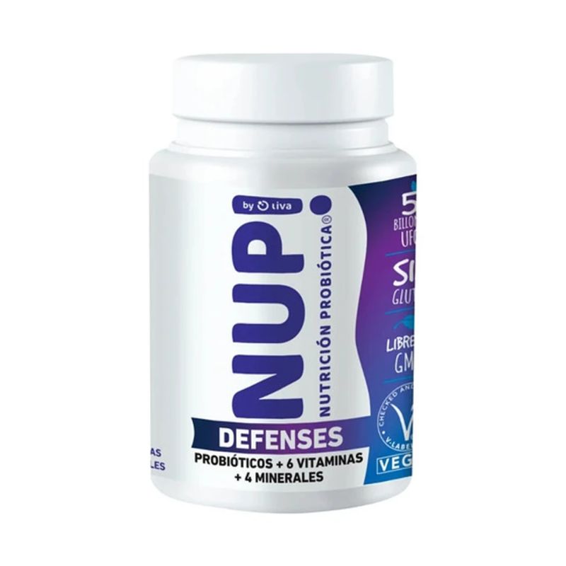 NUP - Probiótico Defenses + 6 Vit + 6 Minerales 60 Cap NUP NUP