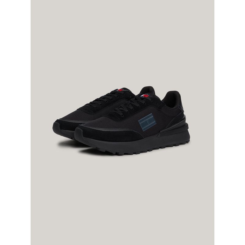 TOMMY HILFIGER - Zapatillas De Running Técnicas Essential Negro Tommy Hilfiger