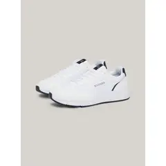 TOMMY HILFIGER - Zapatillas Faston Mix Con Logo Blanco