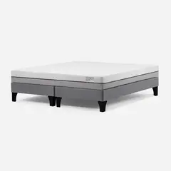 ROSEN - Cama Europea Pratta 2 Plazas Pata Madera 150 x 200 cm