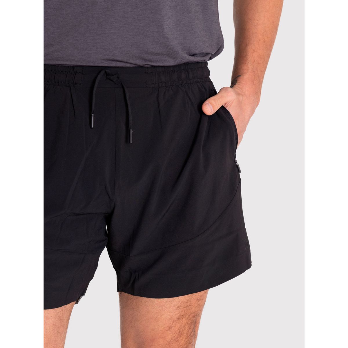 BSOUL - Short deportivo Hombre 2-en-1 Negro BSOUL