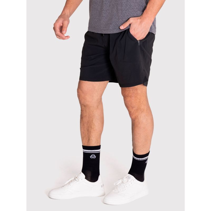 BSOUL - Short deportivo Hombre Performance Negro BSOUL