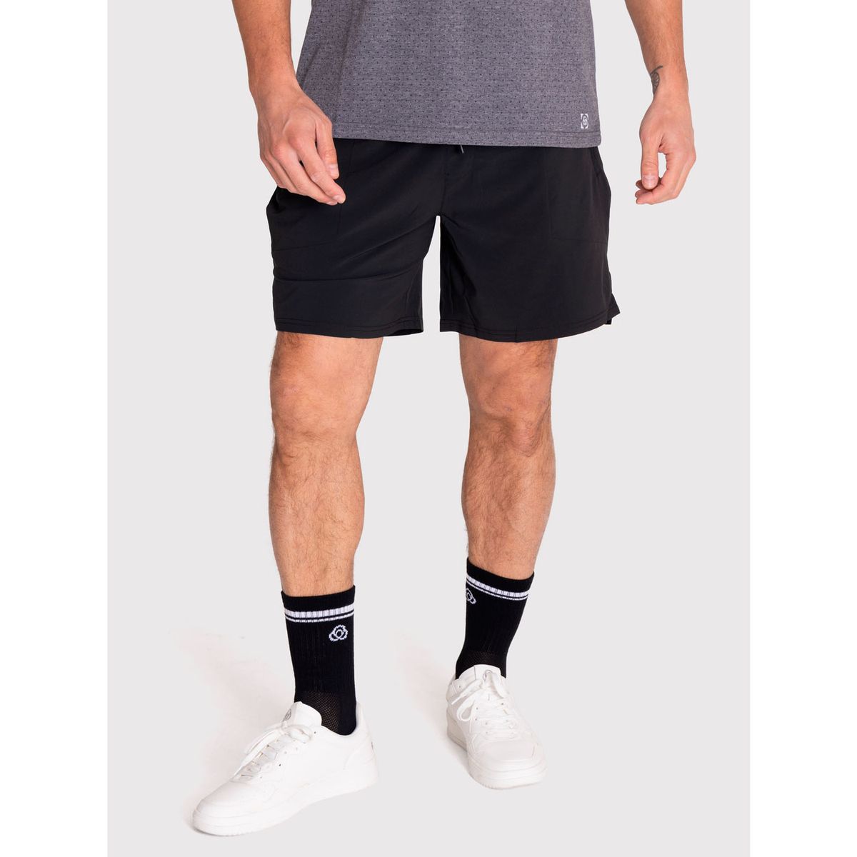 BSOUL - Short deportivo Hombre Performance Negro BSOUL
