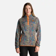 HAKA HONU - Polerón Mujer Tokerau Print Jade Haka Honu.-