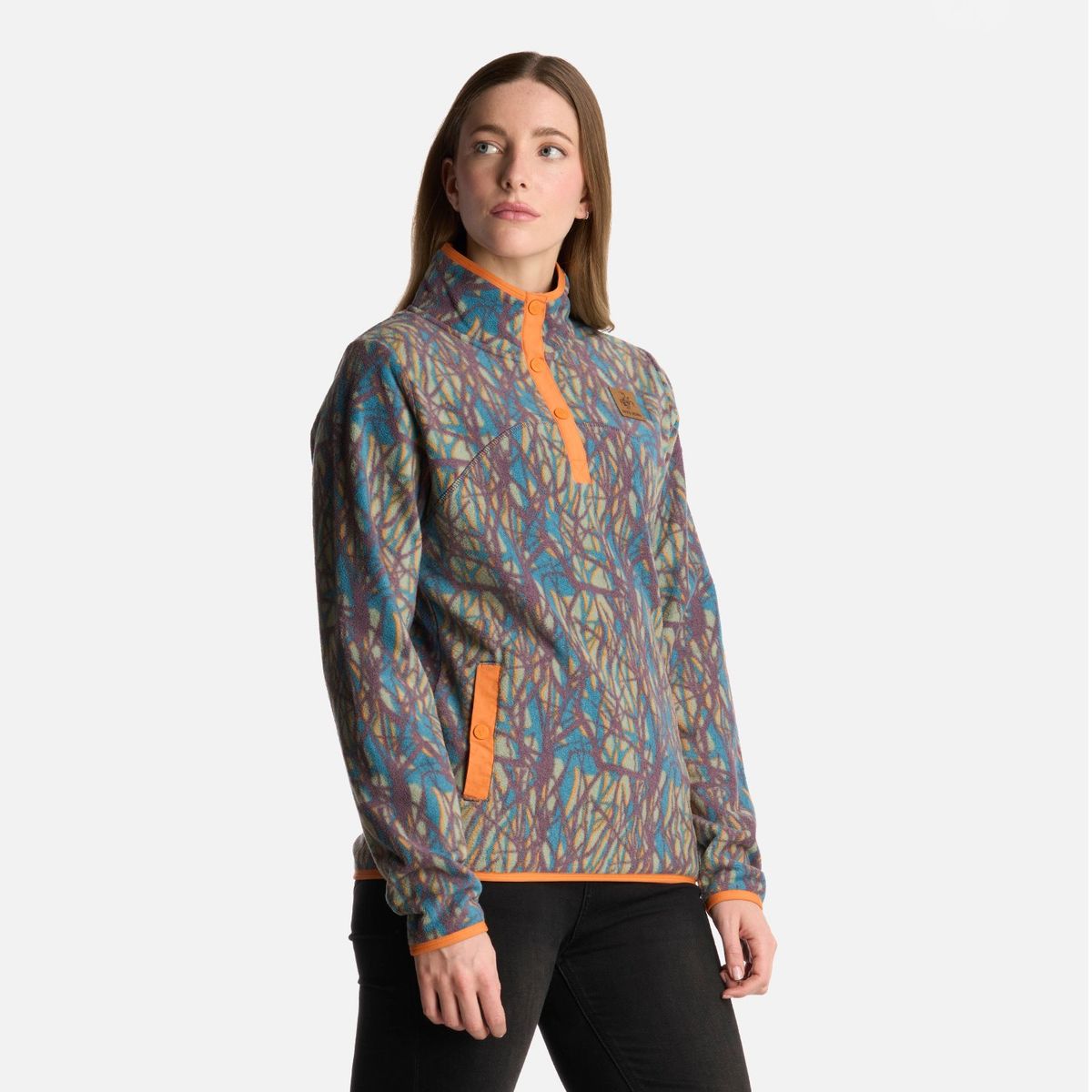 HAKA HONU - Polerón Mujer Tokerau Print Jade Haka Honu