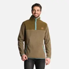 HAKA HONU - Polerón Hombre Tokerau Verde Musgo