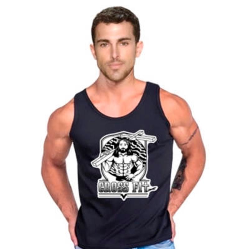 MARITEX - Polera Tank Crossfit For Jesus  Musculosa Gym Life Tank