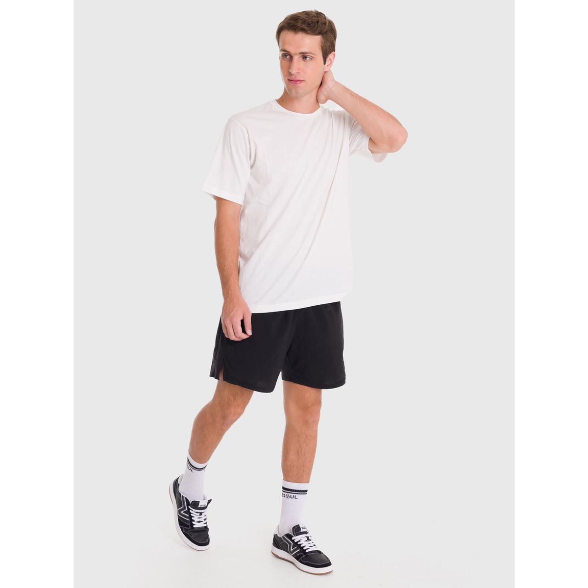 BSOUL - Polera deportiva Hombre Printed T-Shirt Blanco BSOUL