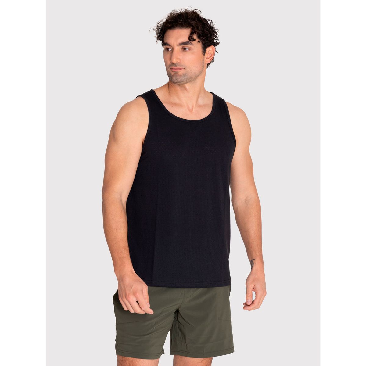 BSOUL - Polera deportiva Hombre Training Vest Negro BSOUL