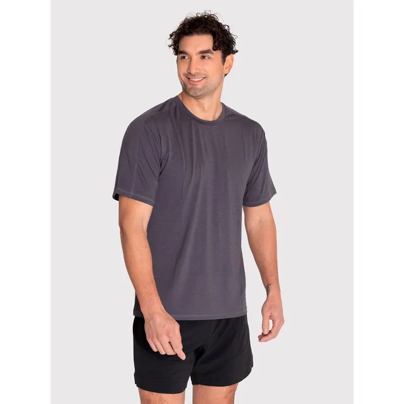 BSOUL - Polera deportiva Hombre Train Shirt Gris Oscuro BSOUL